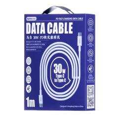 Câble Type-C / Type-C Charge Rapide 30W 1M RE | Smarty Paris